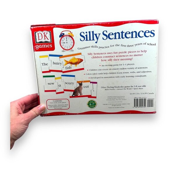 DK Games Silly Sentences Grammar Skills Game For Ages 4 to 7  and 1 to 4 Players - Picture 11 of 16
